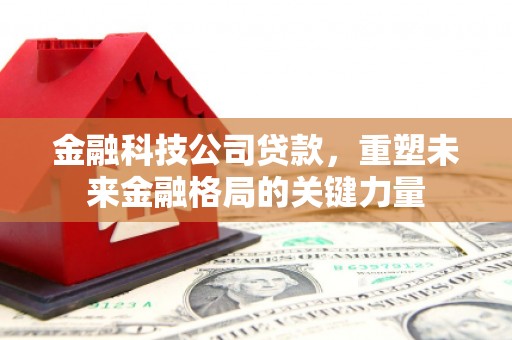 临桂金融科技公司贷款，重塑未来金融格局的关键力量