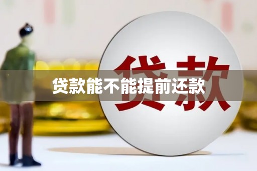 临桂贷款能不能提前还款