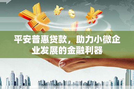 临桂平安普惠贷款，助力小微企业发展的金融利器