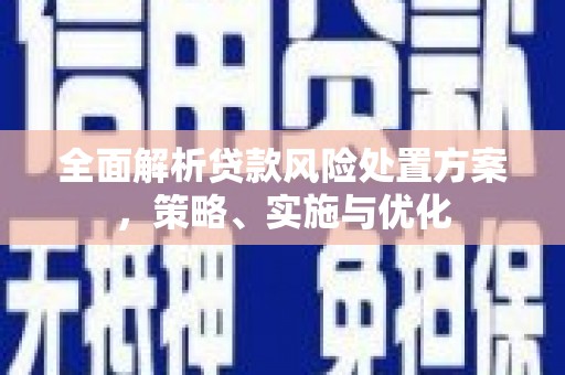 临桂全面解析贷款风险处置方案，策略、实施与优化